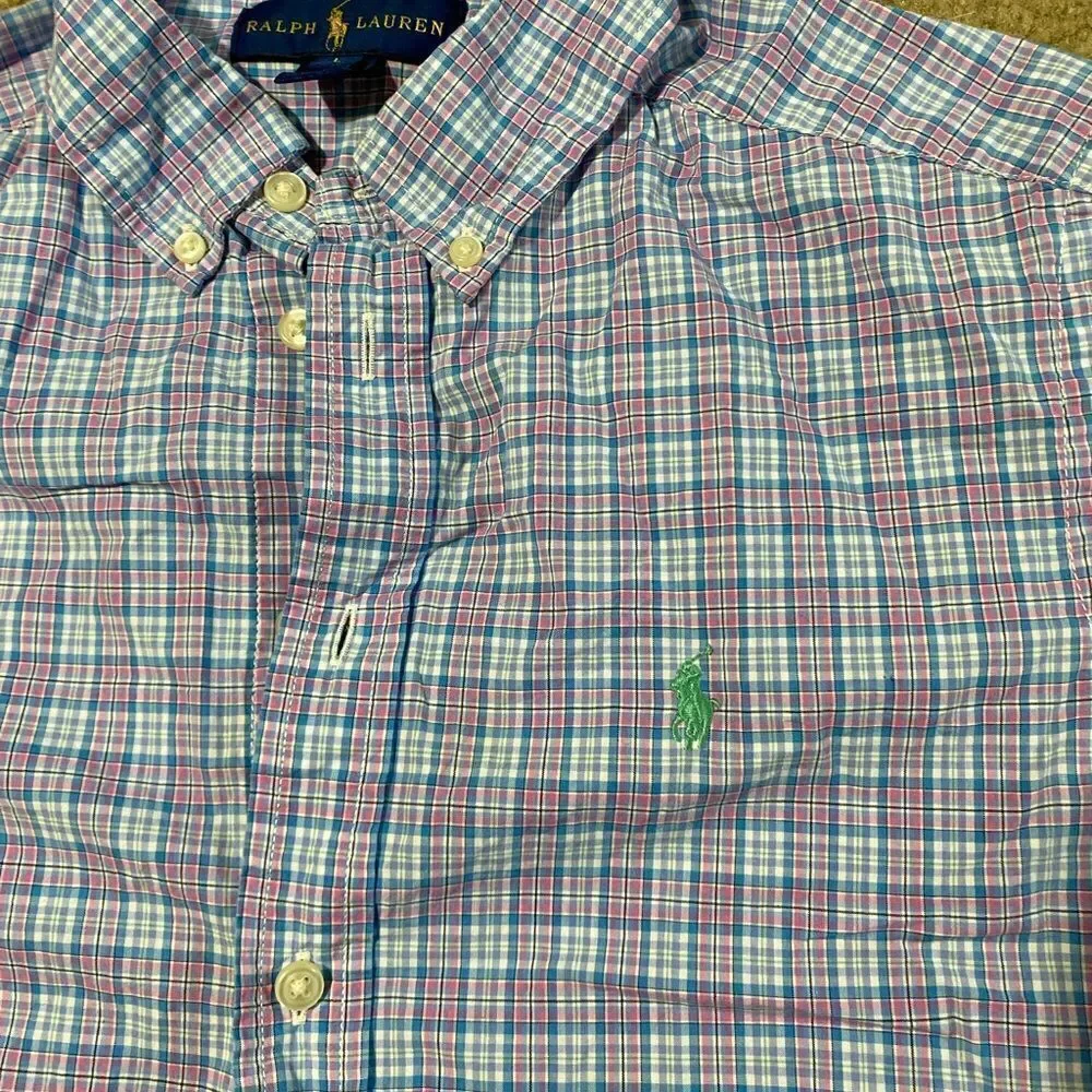Boys Ralph Lauren Plaid Button Down Shirt
